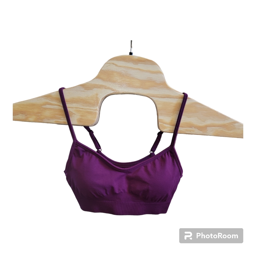 Athleta Renew Padded Sports Pullover Bra Adjustable Straps Purple Size XS